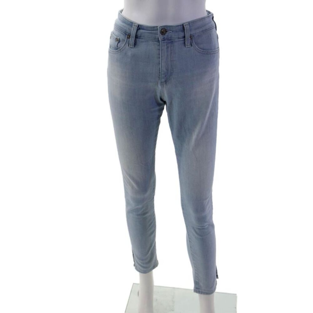 AG-ED Denim Women Ankle Skinny Jeans Light Blue Button Mid Rise Size 27